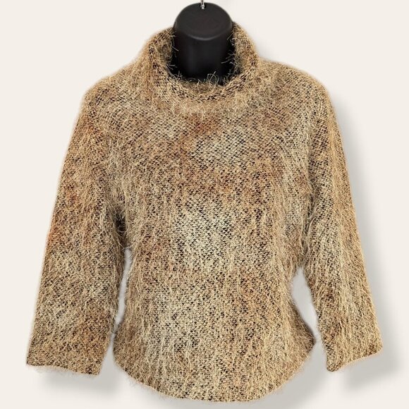 🍁Vintage Ribkoff Shaggy Turtle Neck Top - Picture 1 of 9